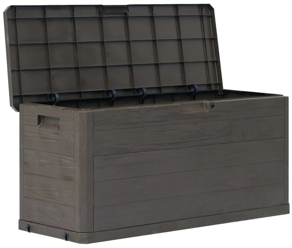 vidaXL Záhradný úložný box hnedý 280 l