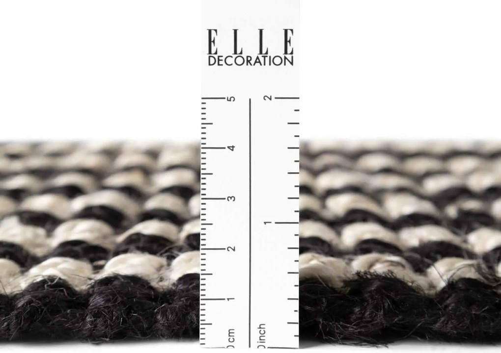 ELLE Decoration, Kusový koberec Harvest 106337 Black z kolekcie Elle, 200x300, čiernobiela, chodba / predsieň