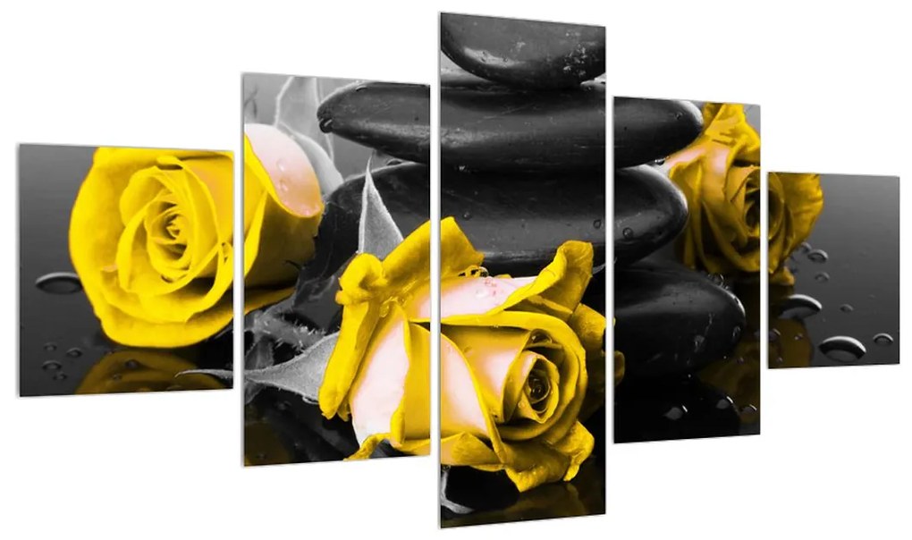 Obraz žltých ruží (K012554K12570)