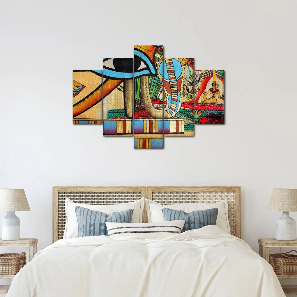Obraz s egyptskými motívmi (150x105 cm)