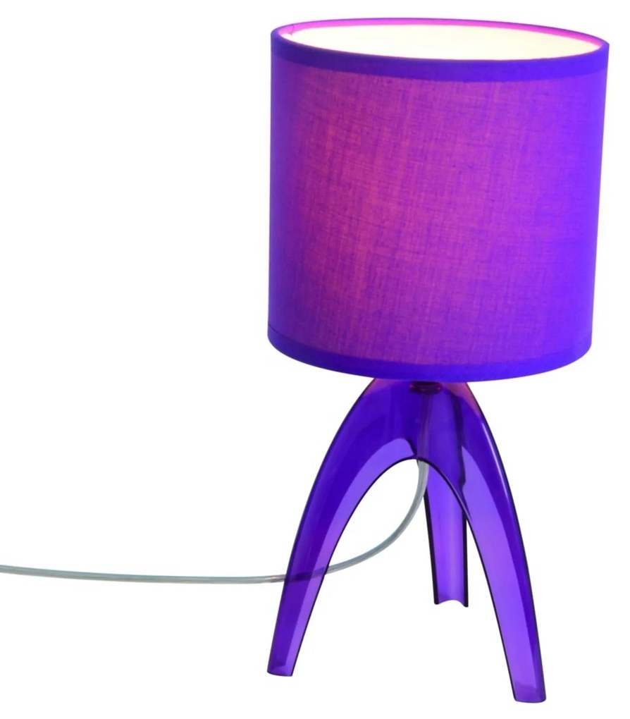 Trendy stolná lampa Ufolino, fialová