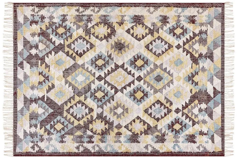 Jutový koberec 160 x 230 cm viacfarebný FENER Beliani