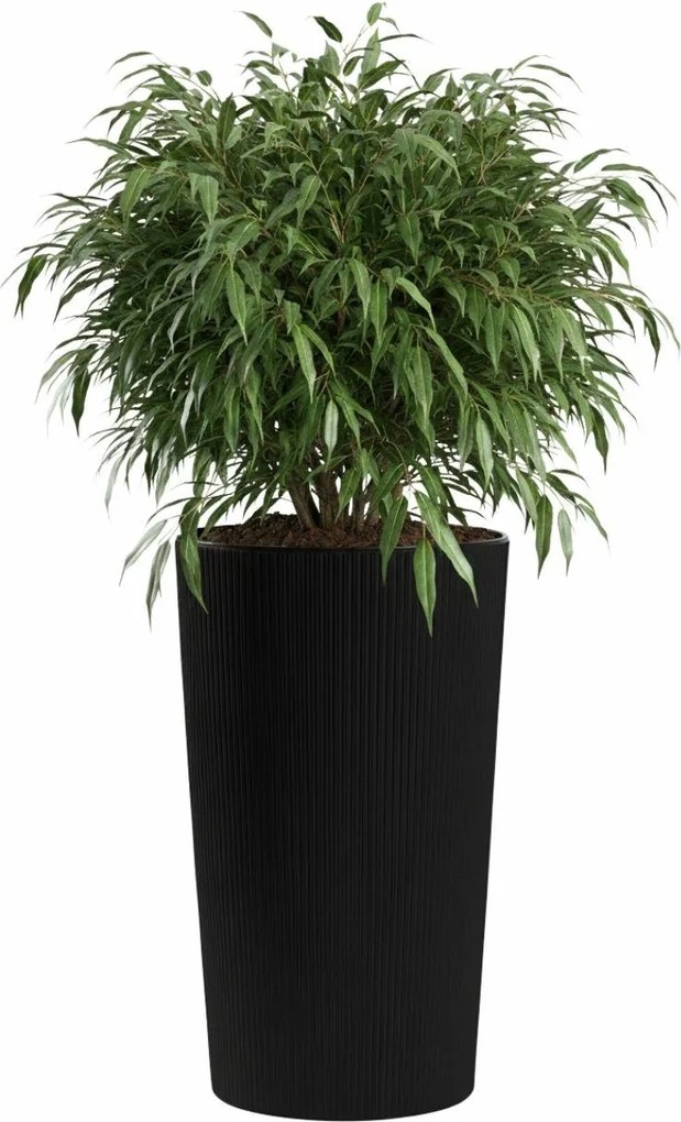 PLASTOVÝ KVETINÁČ URBANIKA ECO 75X41 CM ČIERNA