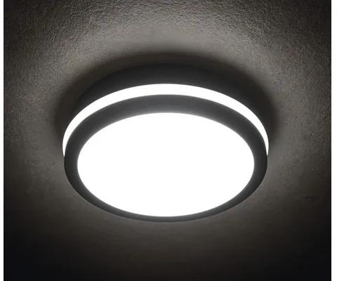 LED vonkajšie stropné svietidlo Kanlux 33341 BENO IP54 24W 1920lm 4000K sivé