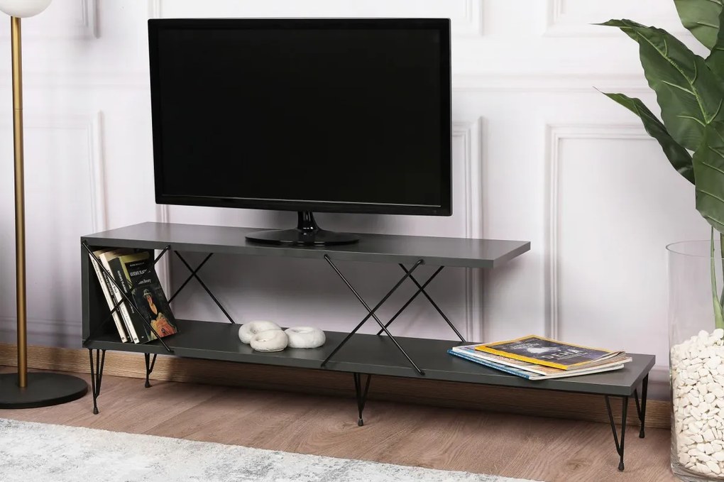 TV stolík Street 120 cm antracit