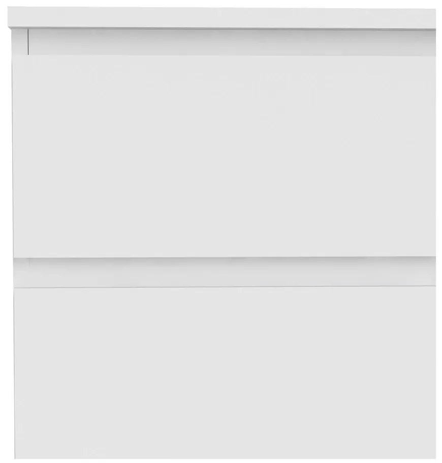 Biela nízka komoda 77x84 cm Nova – Tvilum