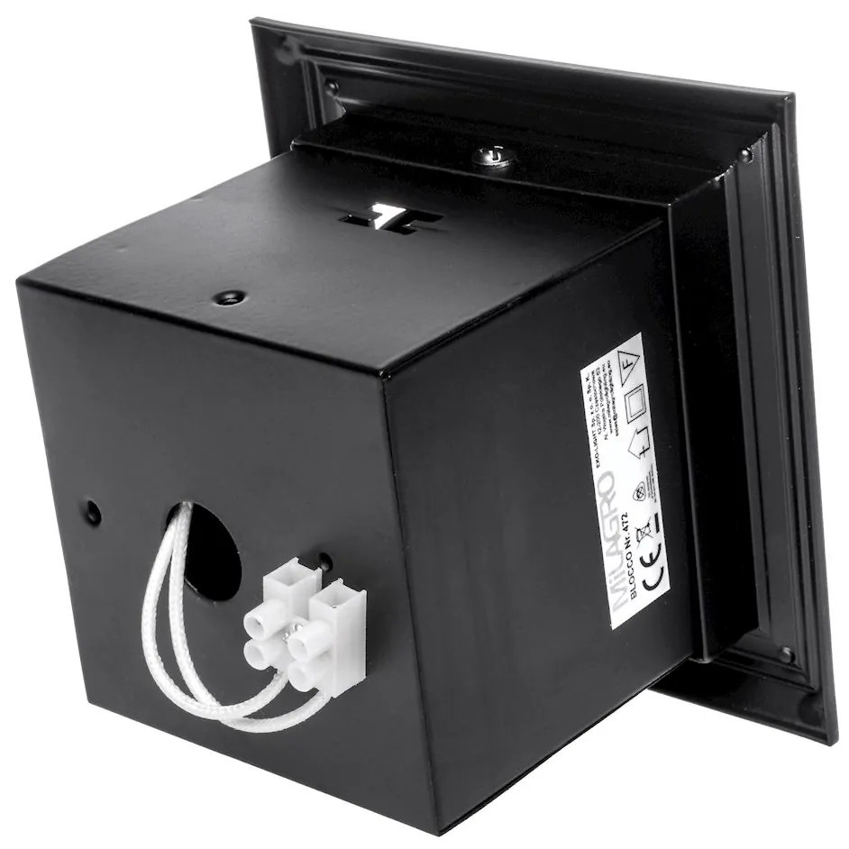 Podhľadové svietidlo Blocco, 1x čierne kovové tienidlo, (možnosť polohovania), b