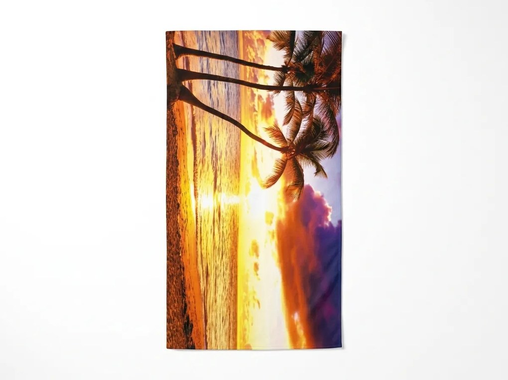Rýchloschnúca XXL plážová osuška SUNDARA farebná 150 x 210 cm, 100% mikrovlákno