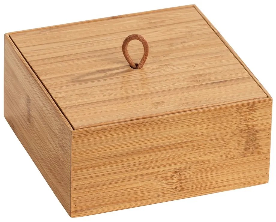 Bambusové kúpeľňové organizéry v prírodnej farbe v súprave 3 ks Terra – Wenko