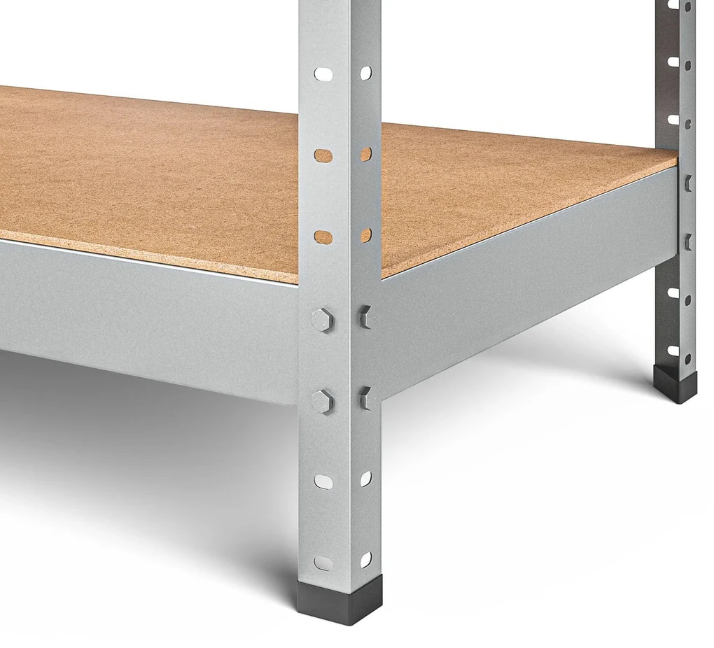 Marbo Kovový REGÁL SÉRIE SOLID 200x110x45 Pozinkovaný Rozmer regálu: 200x110x45, Počet Políc: 5, Celková nosnosť regálu: 1000 KG