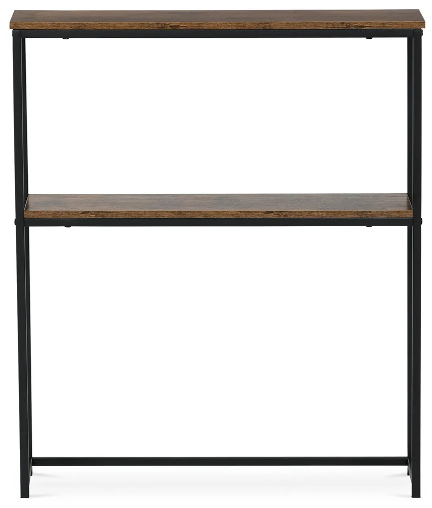 Autronic - Konzolový stolek s policí, 70x20x82 cm, dekor staré dřevo - CT-G1082 OLW AKCE NOVINKA