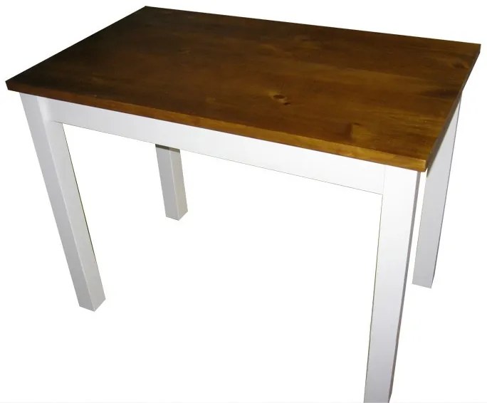 Stôl, provensálsky štýl - ST04: Biela - dub