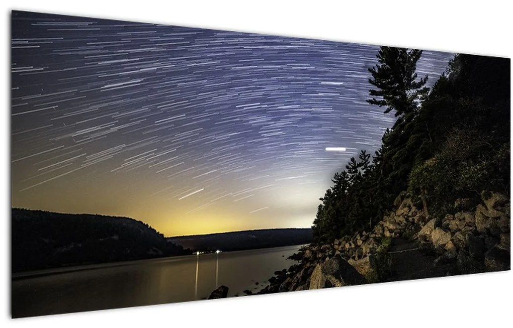 Obraz - obloha pri západe slnka (120x50 cm)