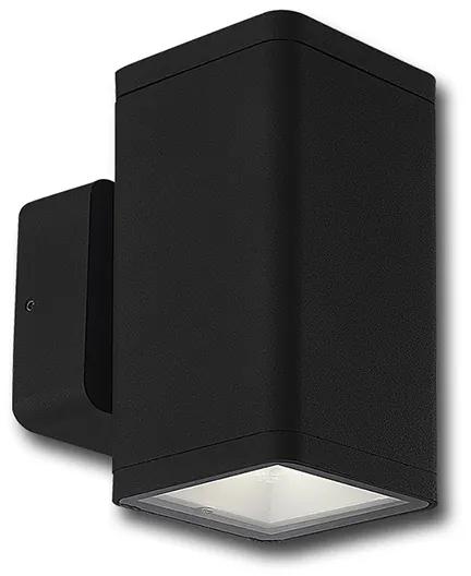 McLED Vonkajšie LED nástenné osvetlenie VERONA 2S, 14W, 4000K, IP65, čierne