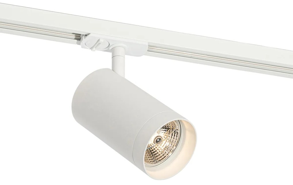 Moderný koľajnicový systém s 5 reflektormi biely 1-fázový GU10 70mm - Iconic Jeana Luxe