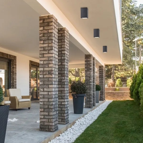 Rabalux 7820 - Vonkajšie bodové svietidlo ZOMBOR 1xGU10/35W/230V štvorcový IP54