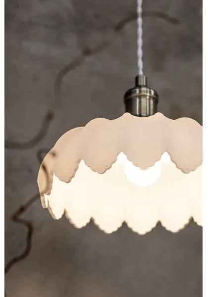 Markslöjd 108857 - Luster na lanku KURAGE 1xE27/40W/230V mosadz/biela