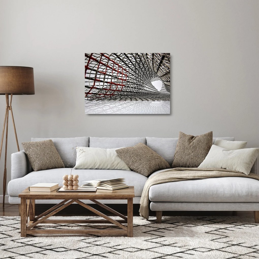 Sklenený obraz železné konštrukcie (70x50 cm)