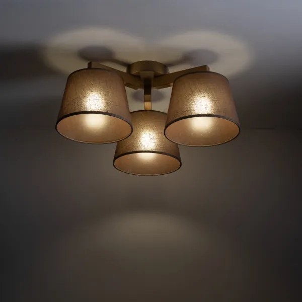 Brilagi - Prisadený luster LATTE SABIA 3xE27/15W/230V borovica/hnedá