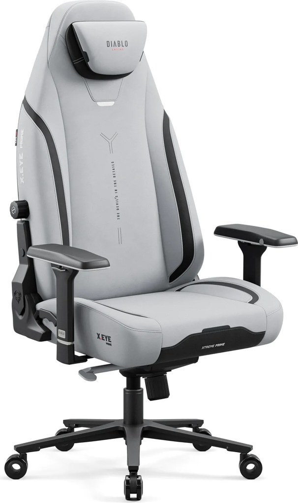 Šedé herné kreslo Diablo X.Eye Prime, Normal Size, Nightwolf Moon