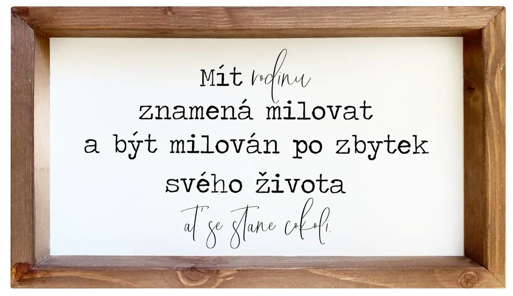 Bohemia Gifts Dekoračný obrázok - Mít rodinu, 20 x 35 cm