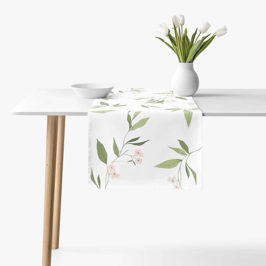 Goldea behúň na stôl 100% bavlnené plátno - vôňa jazmínu 35x140 cm