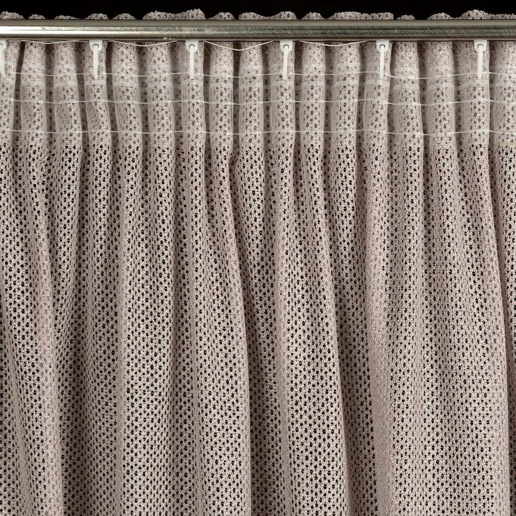 ZÁVES NA PÁSKE ALEKSA 140X270 CM BÉŽOVÁ