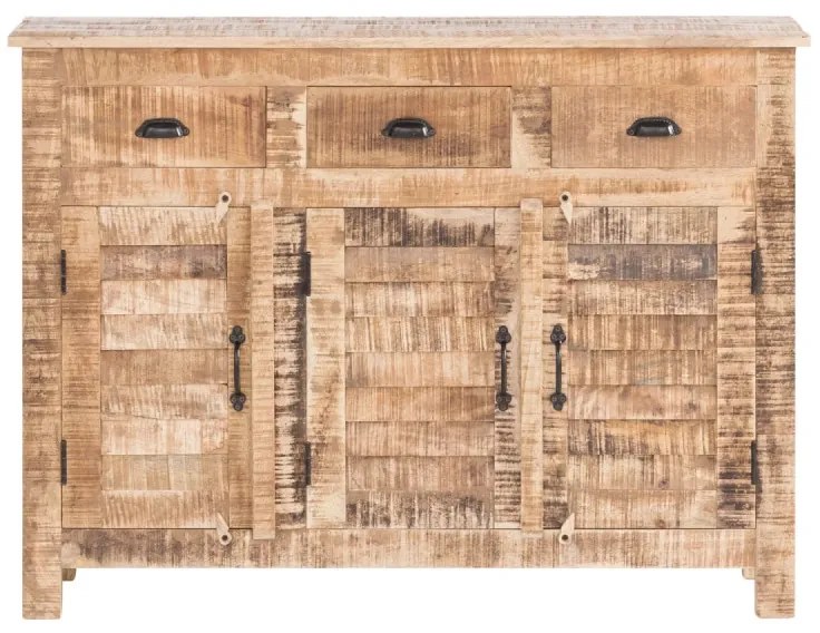 furniture-nabytek.cz - Masívny príborník Caribou z mangového dreva, lakovaný, prírodná farba – 122×42×90 cm