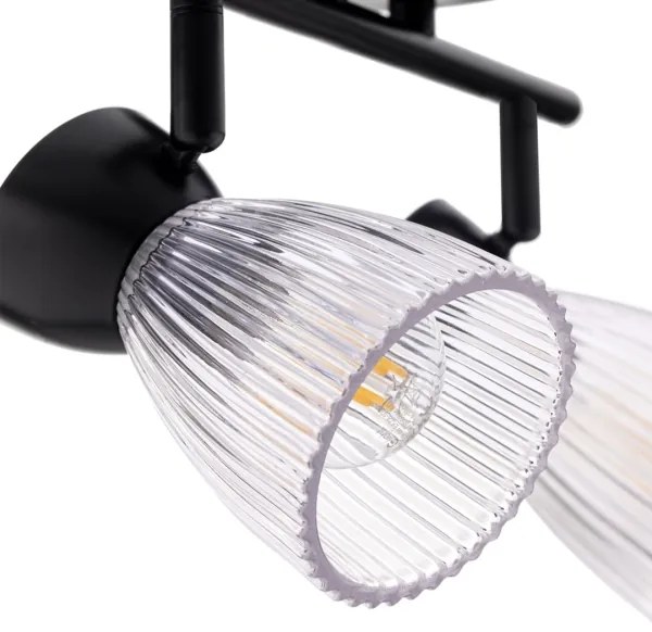 Bodové svietidlo BEST 2xE14/40W/230V čierna