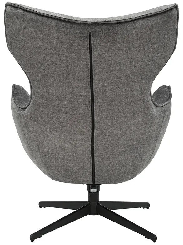 Kreslo VOGUE otočné o 360° zamatovo sivé