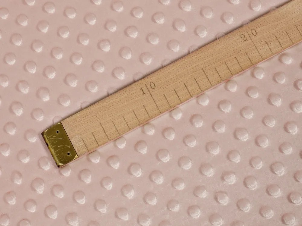 Biante Detská obliečka na vankúš Minky 3D bodky MKP-024 Tmavo béžová 30 x 50 cm