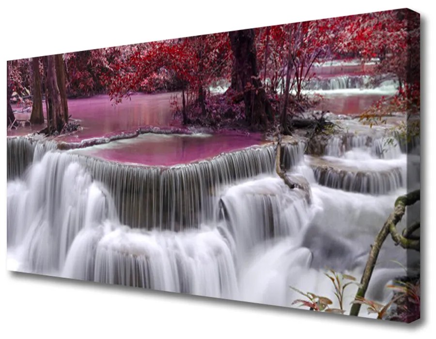 Obraz na plátne Vodopád góry príroda 100x50 cm
