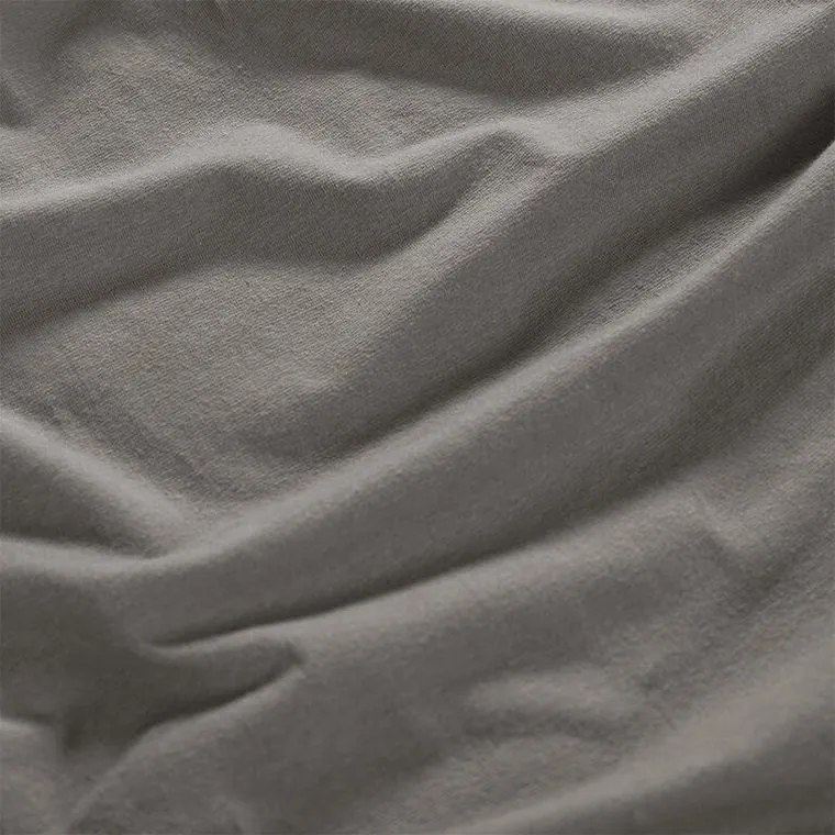 Napínacia plachta na posteľ jersey s elastanom antracitová sada 2 ks 90 x 200 cm
