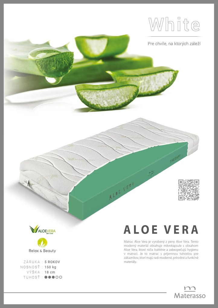 Materasso Penový matrac Aloe Vera Rozmer: 140 x 200 cm