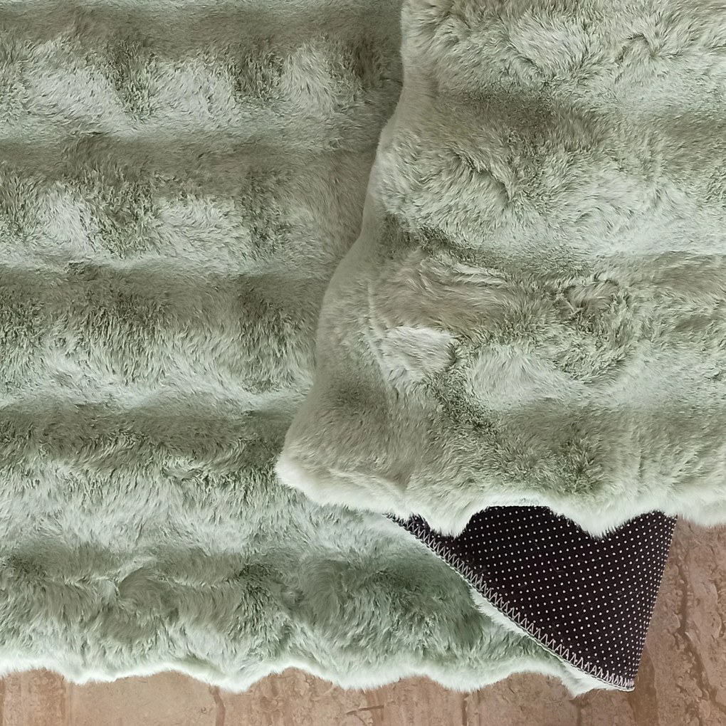 DY Zelený jemný koberec Rabbit Bubble 3D Rozmer: 120x170 cm