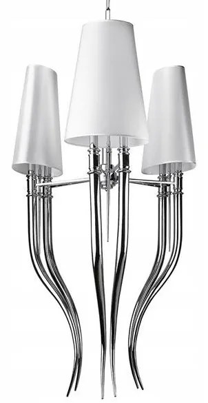 Azzardo AZ1232 - Luster na reťazi DIABLO 6xE14/11W/230V biela