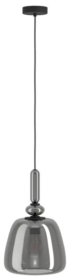 Eglo 39997 - Luster na lanku BOVINO 1xE27/40W/230V dymová