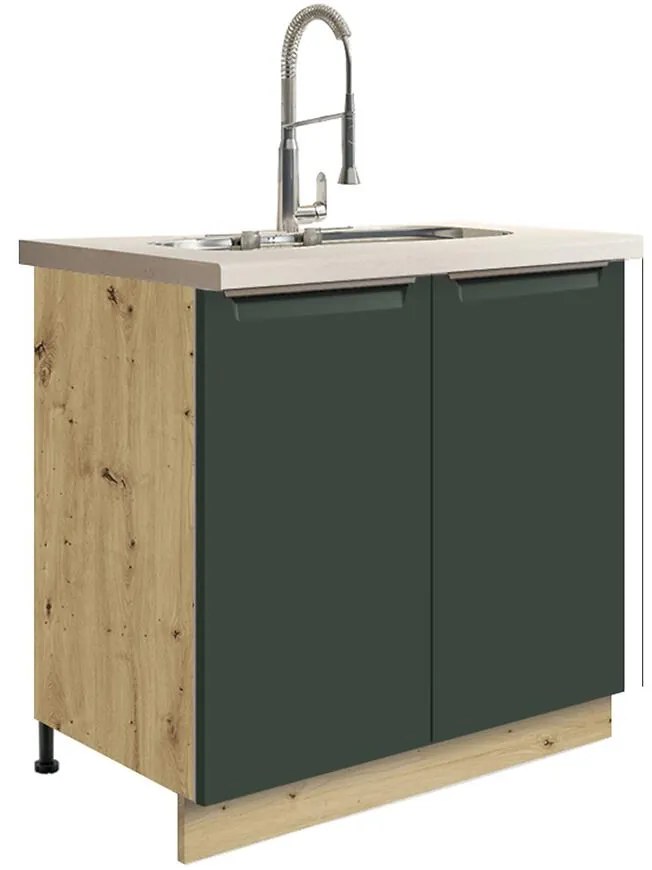 Skrinka do kuchyne Glamour12d Green