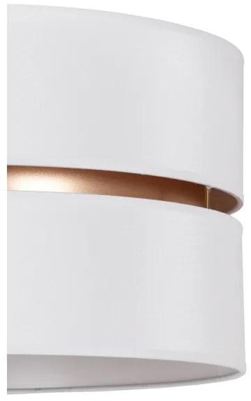 Duolla - Luster na lanku DUO 1xE27/15W/230V pr. 40 cm biela/zlatá