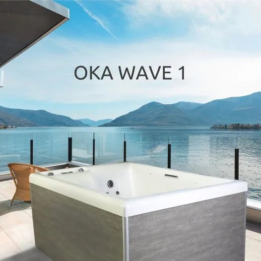 Hanscraft Vírivka OKA WAVE 1 Farba bočníc: Antique, Farba škrupiny: Majestic sky