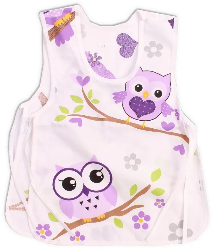 Detská zástera s bočným viazaním bavlnená Veľkosť: 4 - 5 rokov