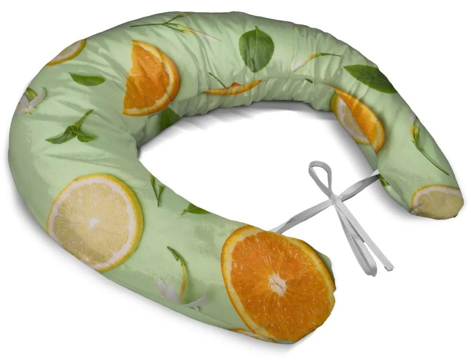 Sablio Tehotenský vankúš Citrus a kvet
