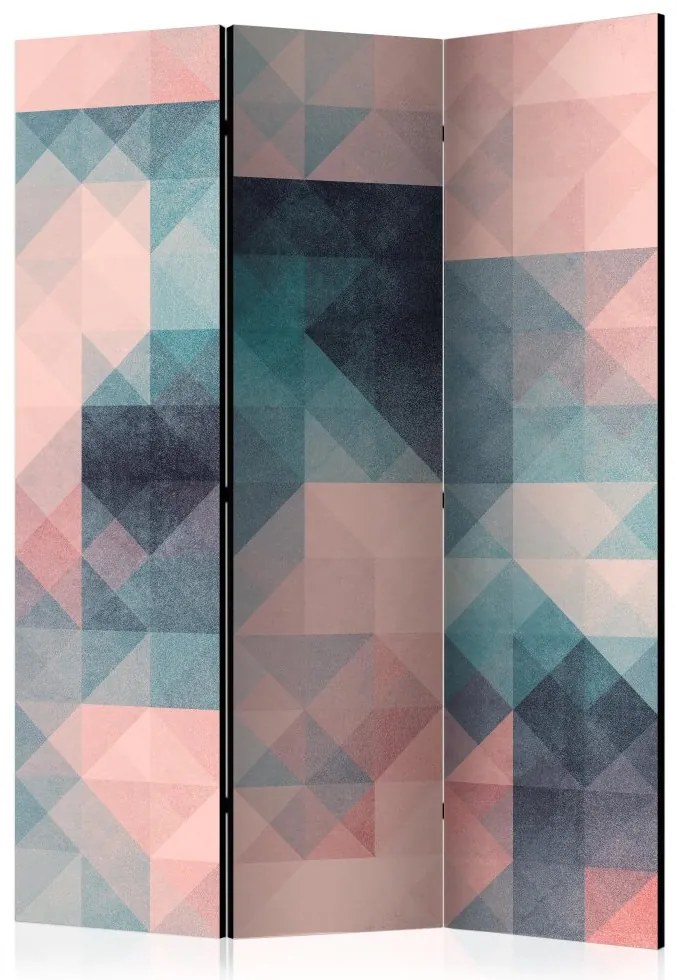 Artgeist Paraván - Pixels (Green and Pink) [Room Dividers]