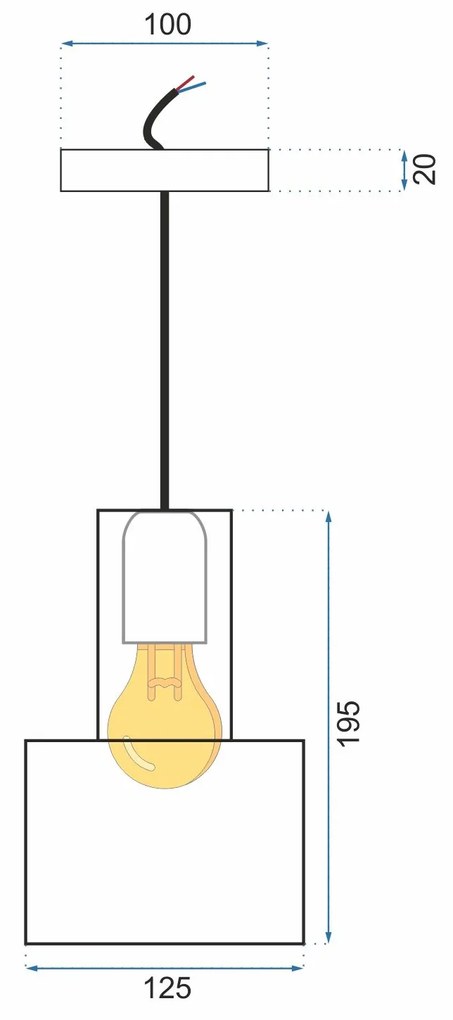Toolight - Moderná kovová stropná lampa 1xE27 APP285-1CP, chrómová, OSW-08403