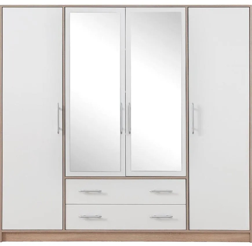 Skriňa Smart SRl1 200 cm dub sonoma/biela