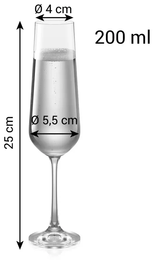 TESCOMA poháre na šampanské GIORGIO 6 x 200 ml