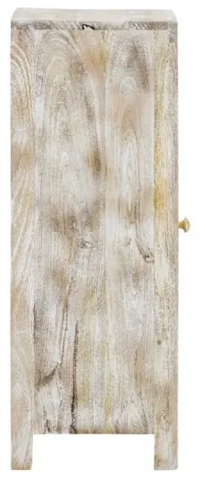 furniture-nabytek.cz - Masívna kúpeľňová spodná skrinka Bitna z mangového dreva, lakovaná, prírodná farba