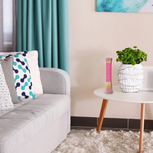 Rabalux 7027 - Lávová lampa MINKA 1xGY6,35/20W/230V ružová