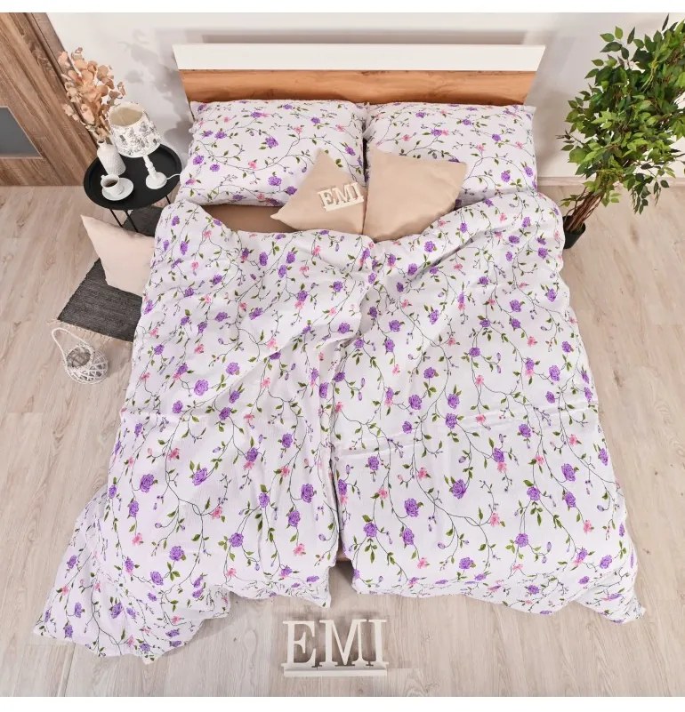 Obliečky krepové Danna EMI, Štandardný set jednolôžko obsahuje 1x 140x200 + 1x 70x90