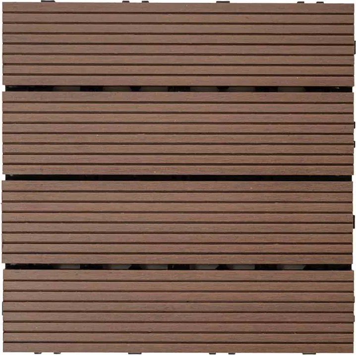 WPC dlaždice LEGI BASE 30 x 30 cm, coffee